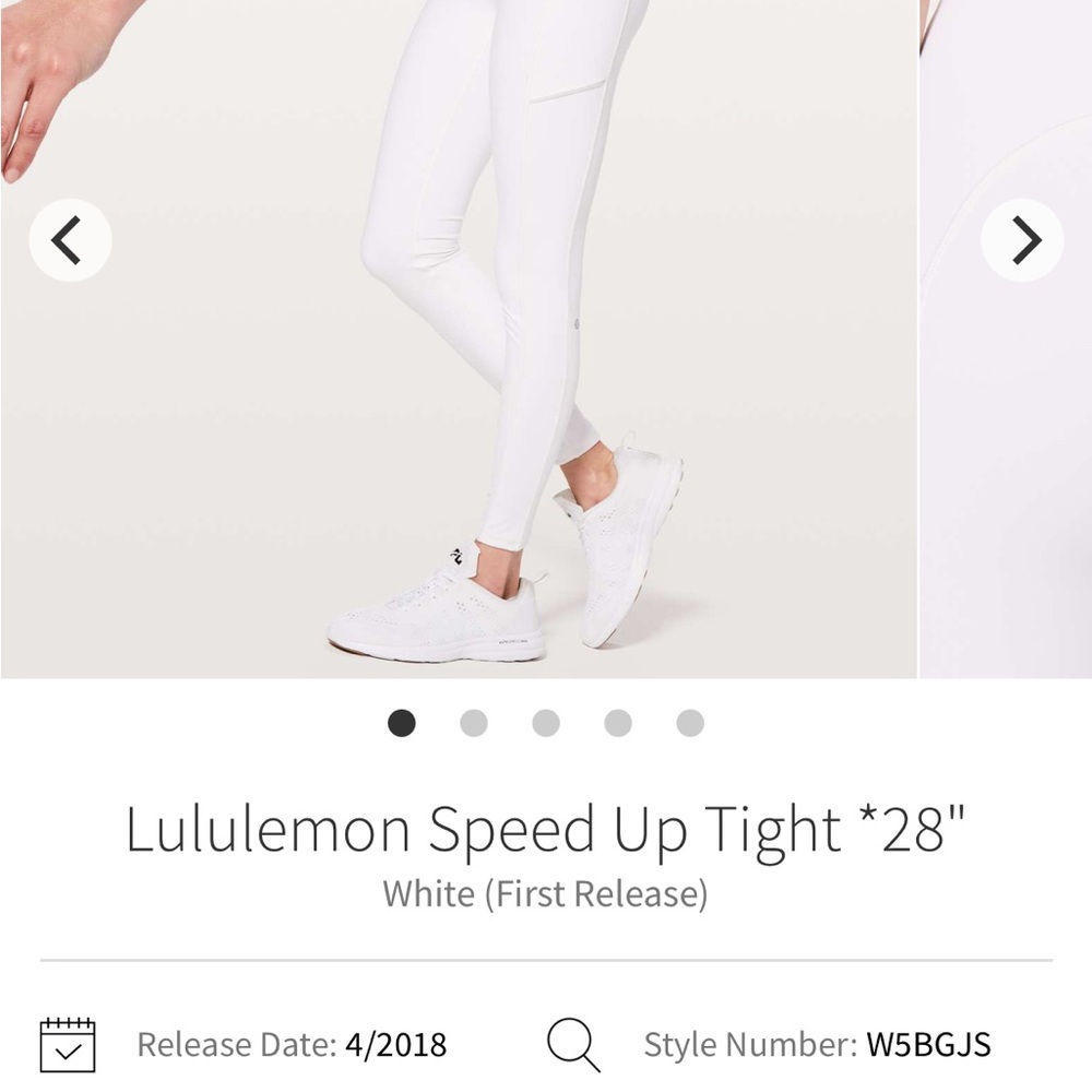 lululemon athletica White Leggings